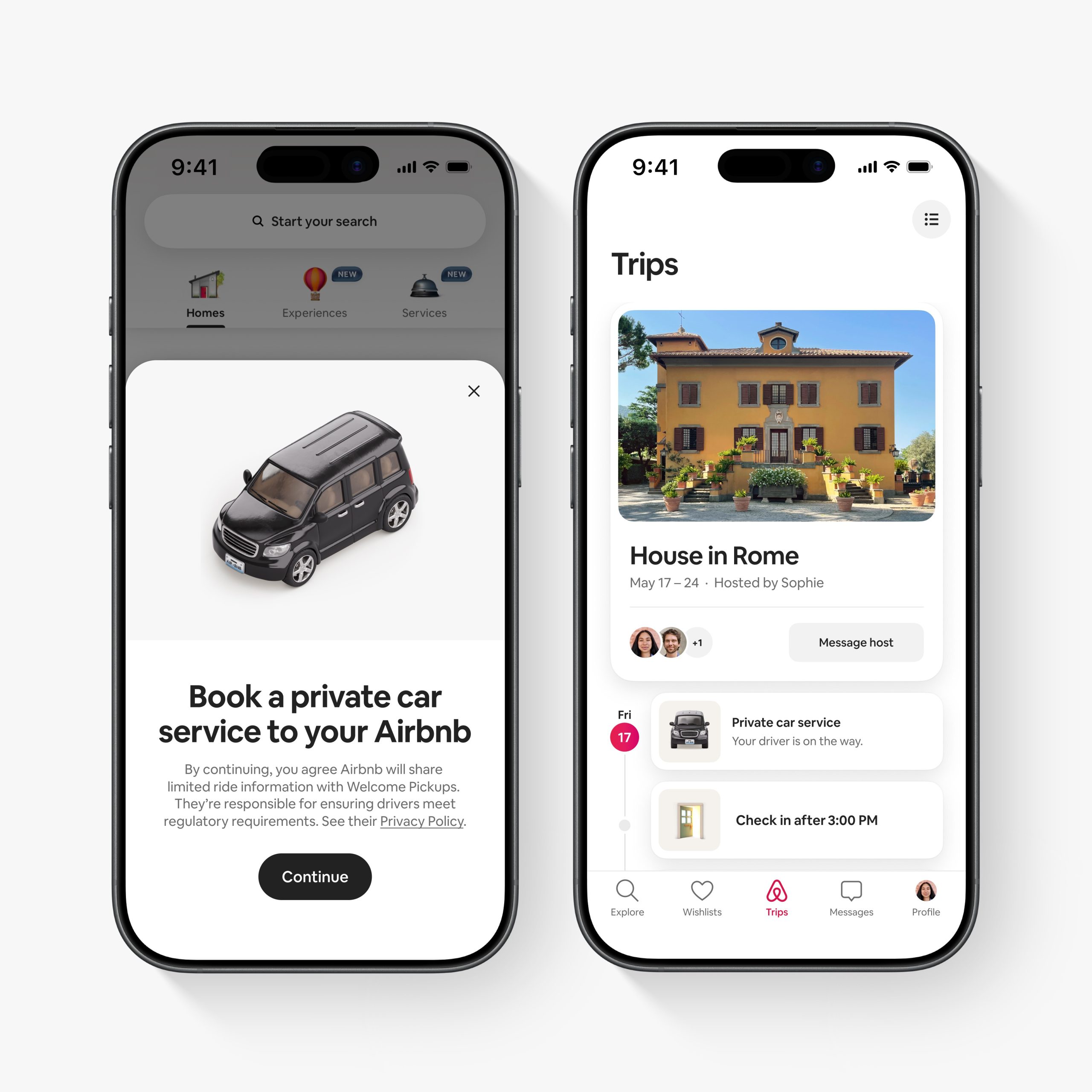 Airbnb, Welcome Pickups özel araç hizmetini duyurdu.