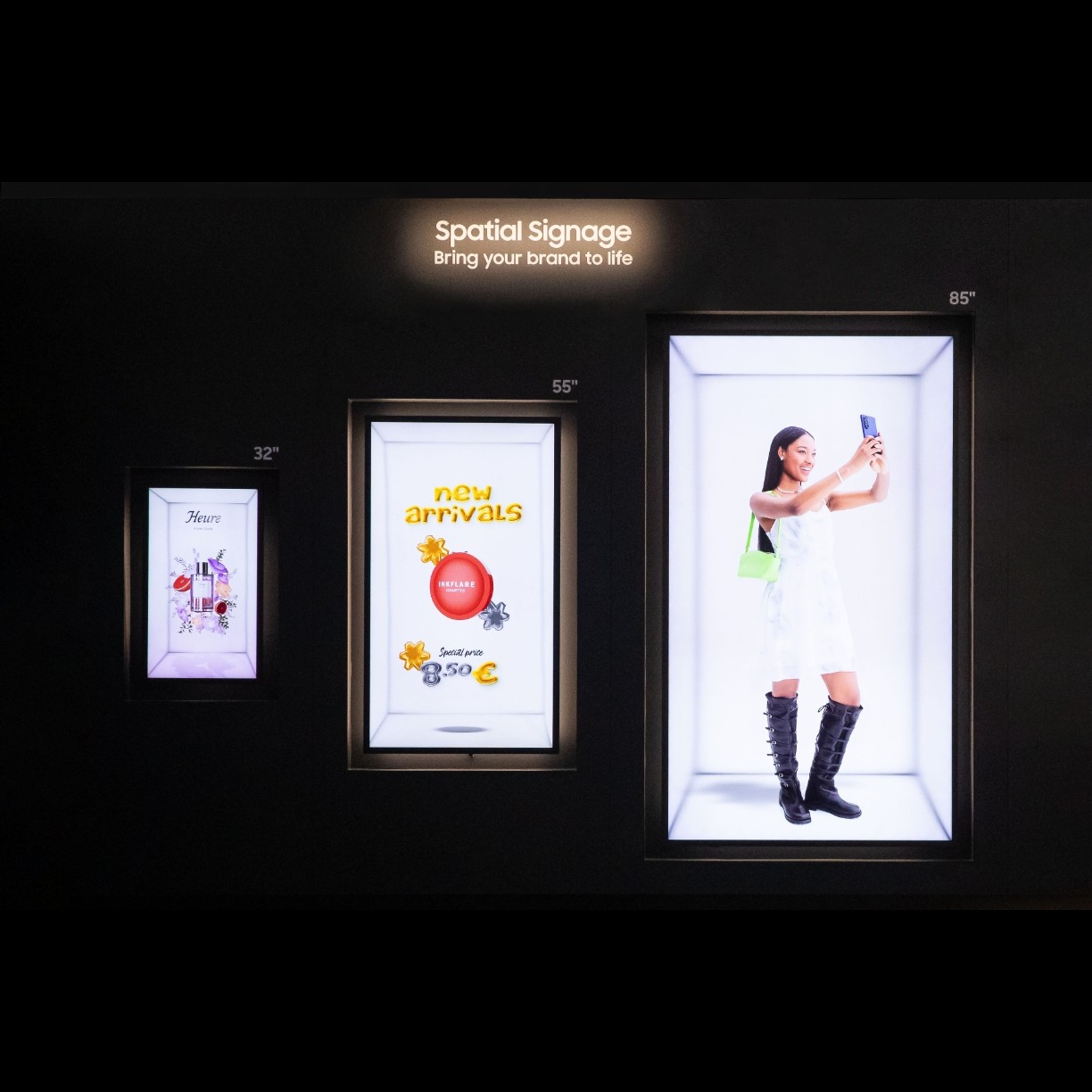 Samsung Mekansal tabela ile markanızı öne çıkarın.