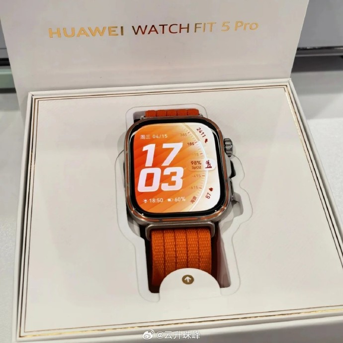 Huawei Watch Fit 5 Pro’nun yeni görüntüleri ortaya çıktı.