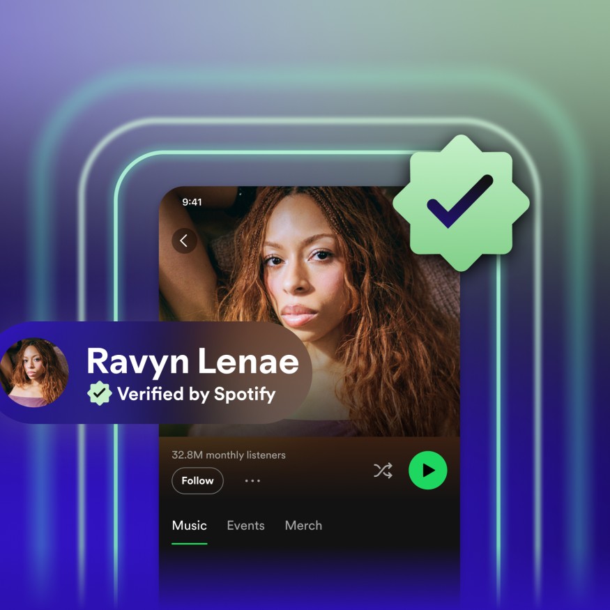 Spotify, doğrulanmış rozetleri kullanıma sunuyor.
